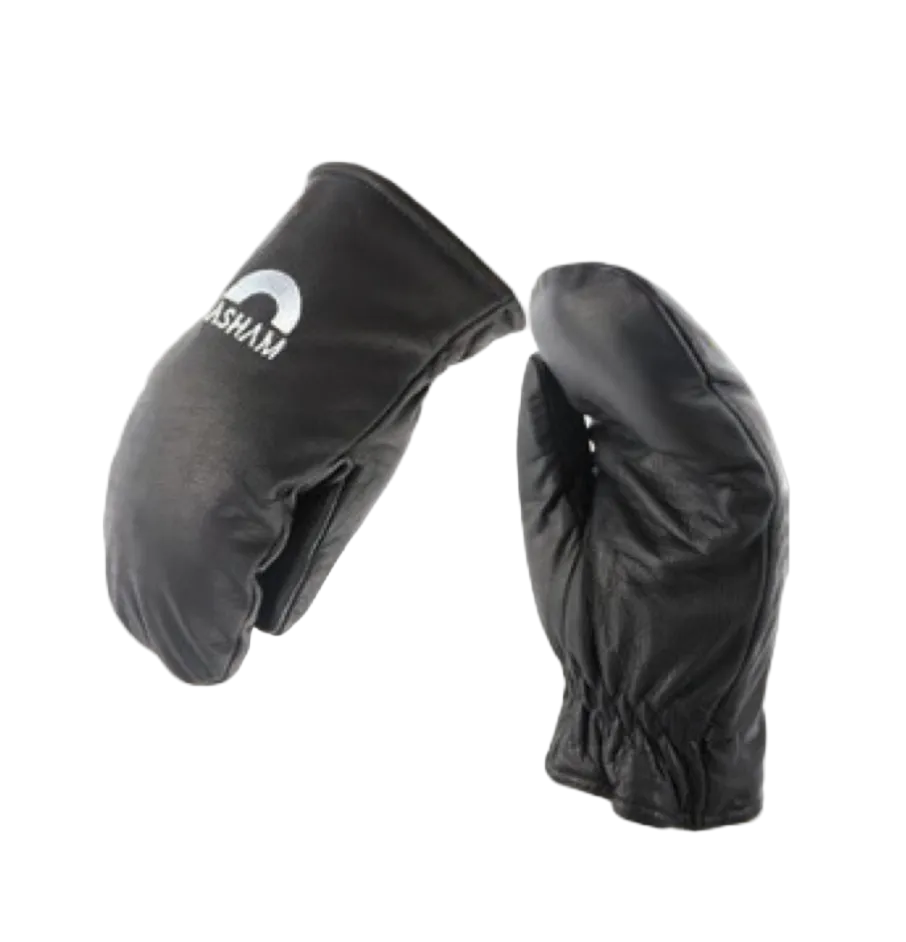 Asham Lambskin Leather Mitts